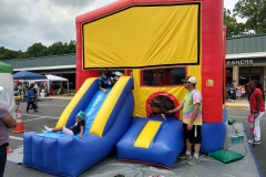 Kids loving the moon bounce